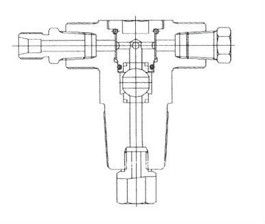 Válvula dispensadora de pressão do cilindro QF-T1Z CNG com dispositivo limitador de fluxo
