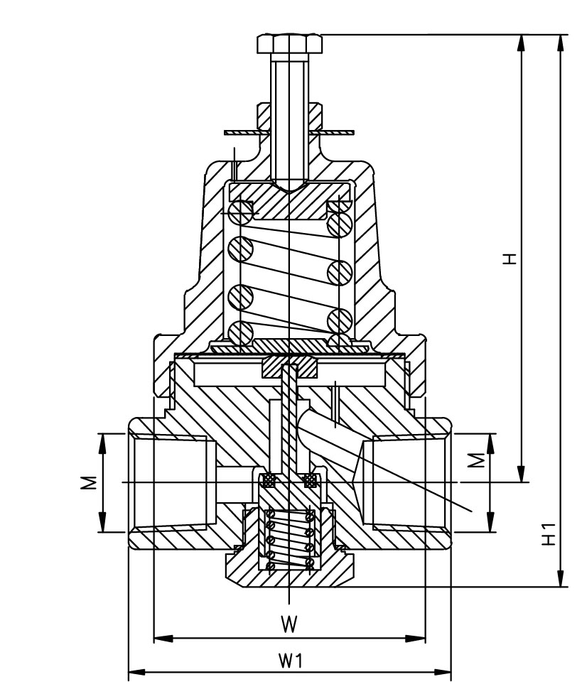 Regulador de construção de pressão criogênica de baixa temperatura de latão DYS-06F