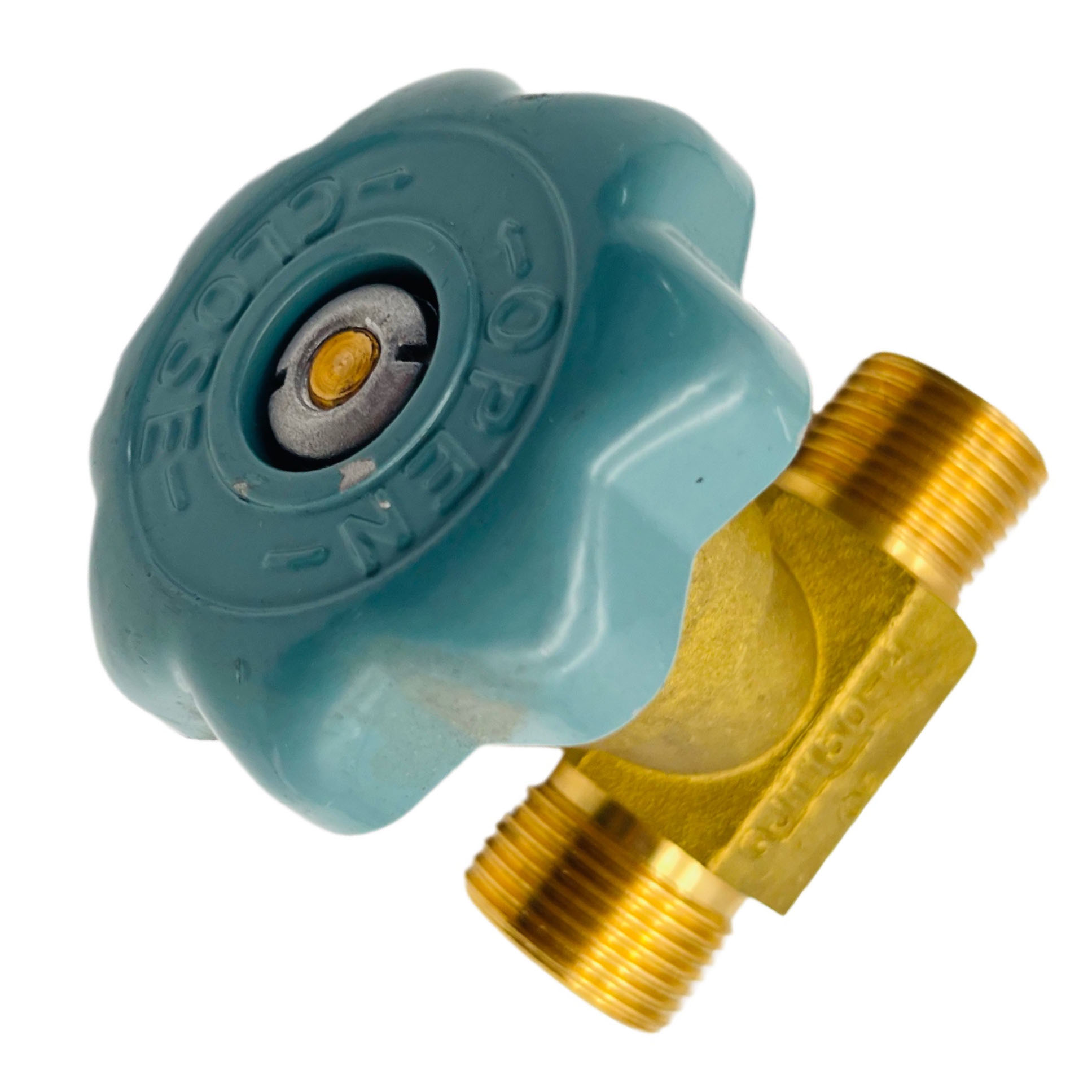 Válvula globo de bronze de ângulo reto com encaixe de tubo de gás QJT150-4