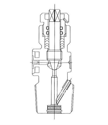 Válvula de cilindro de acetileno de latão tipo agulha de alta precisão QF-15A