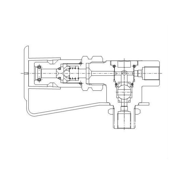 Válvula de corte de latão do cilindro QF-T1H4 CNG para caminhão de carro
